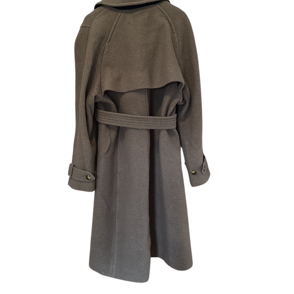 J.Crew Boiled-Wool Belted Trench Coat – Size 12 - Picture 4 of 6